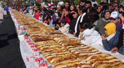 Meksikada nəhəng piroq hazırlandı