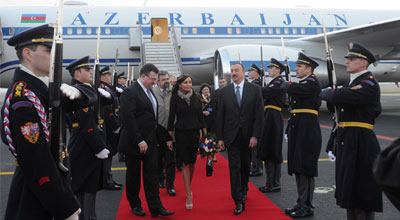 Prezident İlham Əliyevin Çexiyaya səfəri başlayıb