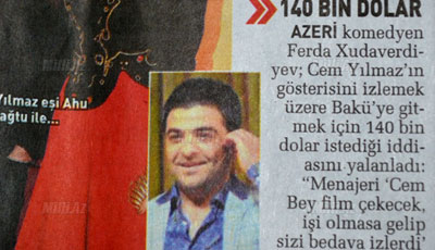 Ferda Xudaverdiyev Türkiye metbuatında