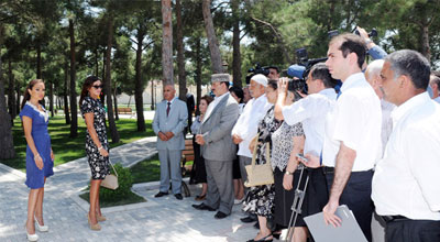 Mehriban Əliyeva Türkan qəsəbəsində olub