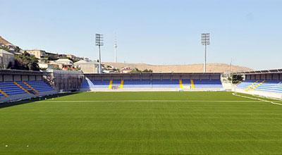 Bakıda yeni inşa edilən stadiondan son görüntülər
