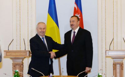 İlham Eliyev Ukrayna Ali Radasının sedri ile görüşüb