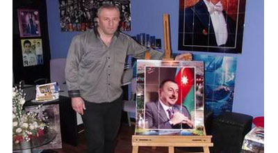İlham Əliyevin keramika tablosu hazırlanıb