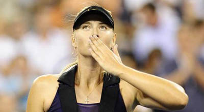Tennis kortunda parlayan rusiyalı gözəlçə Mariya Şarapova