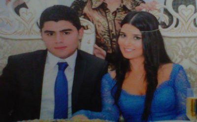 Metanet İsgenderlinin qızının nişanlısı ile şekli