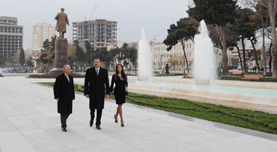 Prezident Səməd Vurğun və “Muğam” bağlarına baş çəkib
