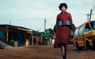 Supermodel Naomi, birinci xanımın obrazına girdi