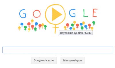 Beynəlxalq Qadınlar Günü doodle
