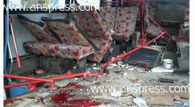 Bakıda sərnişin avtobusu aşıb