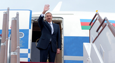 İlham Əliyev rəsmi səfərə gedib