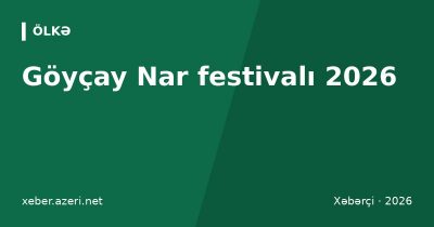 Göyçay Nar festivalı 2026: tarix, proqram, nar növləri və Göyçaya səyahət bələdçisi