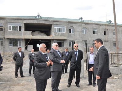Şəkidə məcburi köçkünlər üçün yeni qəsəbə salınır