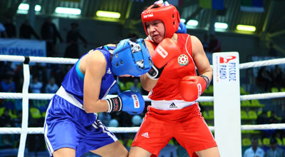 Boksçumuz Elvin İsayev ermeni reqibine qalib geldi