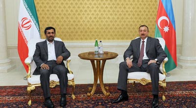 İlham Əliyev Mahmud Əhmədinejadla görüşüb