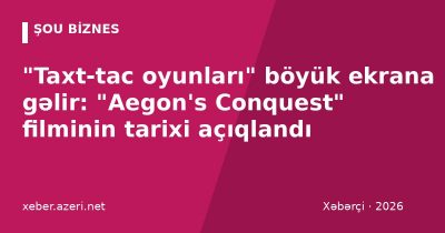 "Taxt-tac oyunları" böyük ekrana gəlir: "Aegon's Conquest" filminin tarixi açıqlandı