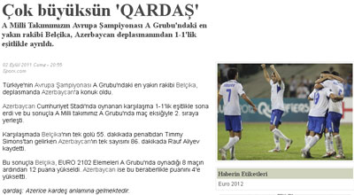 “Çok büyüksün QARDAŞ”