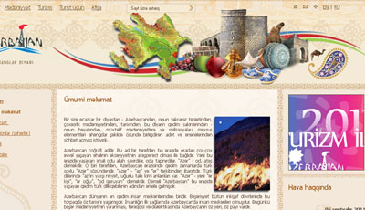 Azərbaycan mədəniyyəti və turizmi haqqında yeni sayt hazırlanır