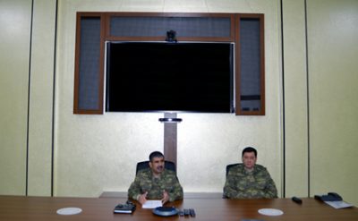 Generallar cebhe bölgesinde toplanıb