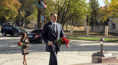 İlham Əliyev Şabran rayonunda olub