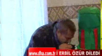 Mehmet Əli Erbil ələvilərin məkanında tövbə etdi