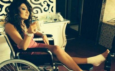 Nurgül Yeşilçay çəkiliş zamanı yaralanıb