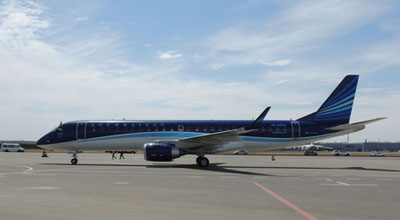 AZAL ilk Embraer teyyaresini Bakıya getirib
