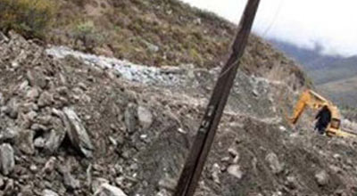Gədəbəydə torpaq sürüşməsi baş verib