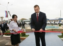 Prezident Bərdədə açılışlar edib