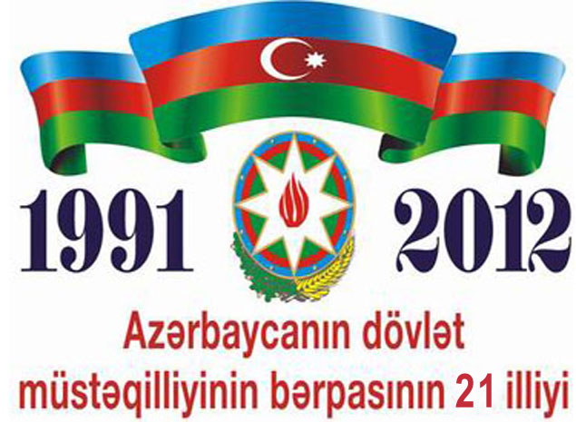 Azərbaycan dövlət müstəqilliyinin 21 illiyini qeyd edir