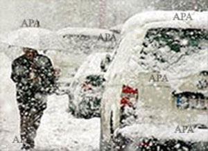Quba rayonuna qar yağıb