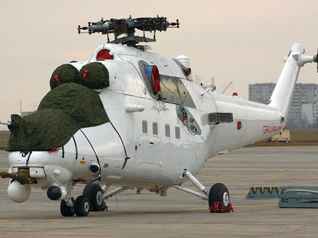 Rusiyadan alınan 24 ədəd Mi-35M döyüş helikopterlərindən ikisi Bakıya gətirilib