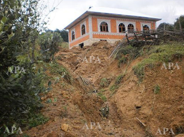 Lerik rayonunda torpaq sürüşməsi qeydə alınıb