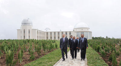 İlham Əliyev Şamaxı Astrofizika Rəsədxanasında olub