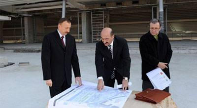 İlham Əliyev xalça muzeyinin yeni binasında olub