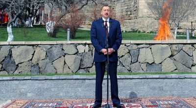 İlham Əliyev Bakıda keçirilən Novruz şənliklərində iştirak edir