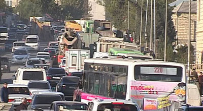 Bakıda qəribə yol nişanı