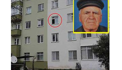 Pəncərədən tüpürmək istəyən kişi yıxılıb öldü