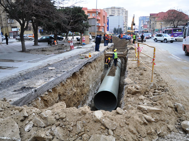Azərsu yeni kollektor çəkir