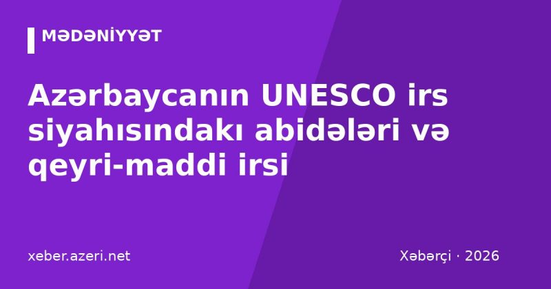 Azərbaycanın UNESCO irs siyahısındakı abidələri və qeyri-maddi irsi: tam siyahı