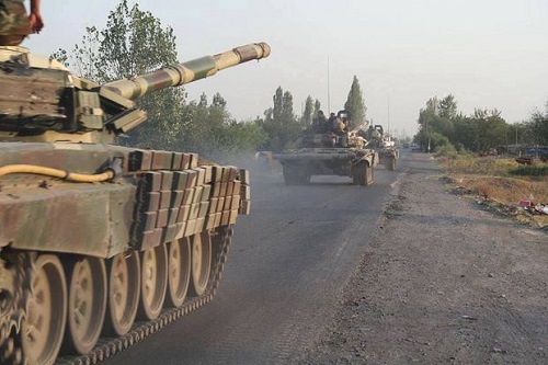 T-90 tanklarımız Ağdamda