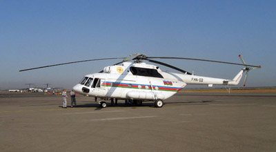 FHN helikopteri Xəzərüzərində axtarışlara başladı